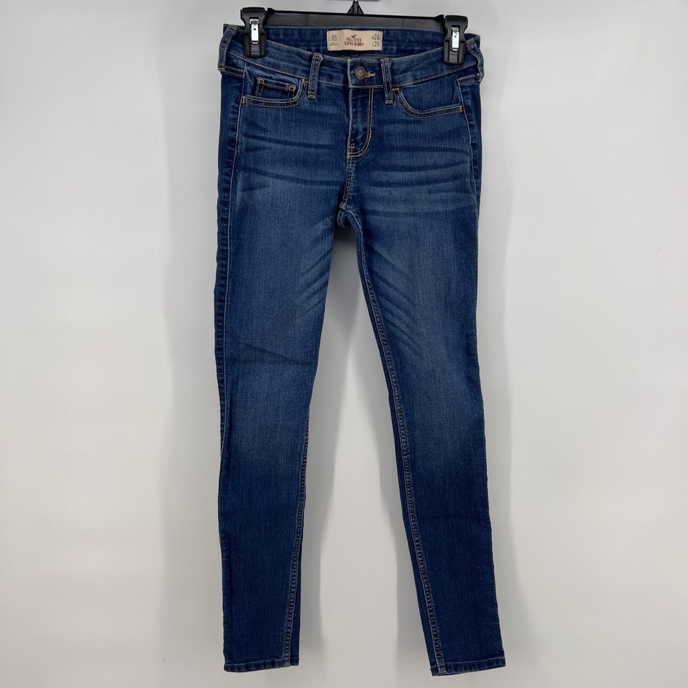 Hollister Super Skinny Jeans‎ Dark Wash Women Size 0 W24 L29